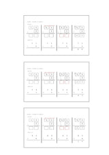 【WISC‐Ⅴ対応】ひっさんdeひきざん~ふたけた-ひとけた くりさがり、ふたけた-ふたけた くりさがり、さんけた-ふたけた くりさがりセット