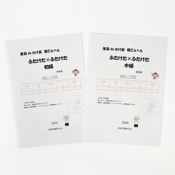 【WISC‐Ⅴ対応】筆算deかけ算 発てんへん ふたけた×ふたけた～初級、中級セット